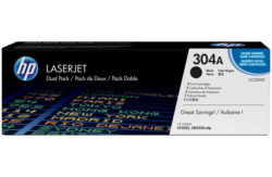 HP 304A 2-pack Black Original LaserJet Toner (CC530AD)